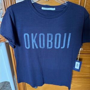Navy OKOBOJI T-Shirt Boathouse Apparel
